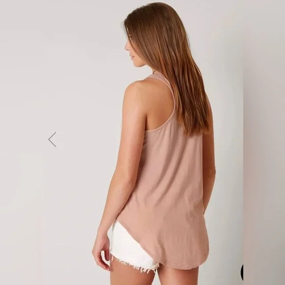 Amuse Society / Buckle Sun chaser Blush Rosewater Racerback tank top - Picture 3 of 12